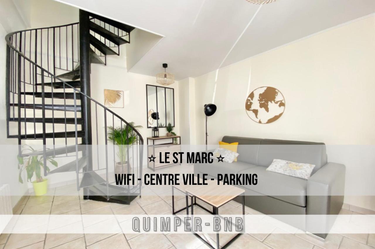 Апартаменты Le St Marc - Theatre De Cornouaille - Wifi - Parking Prive - Entree Autonome Кемпер Экстерьер фото